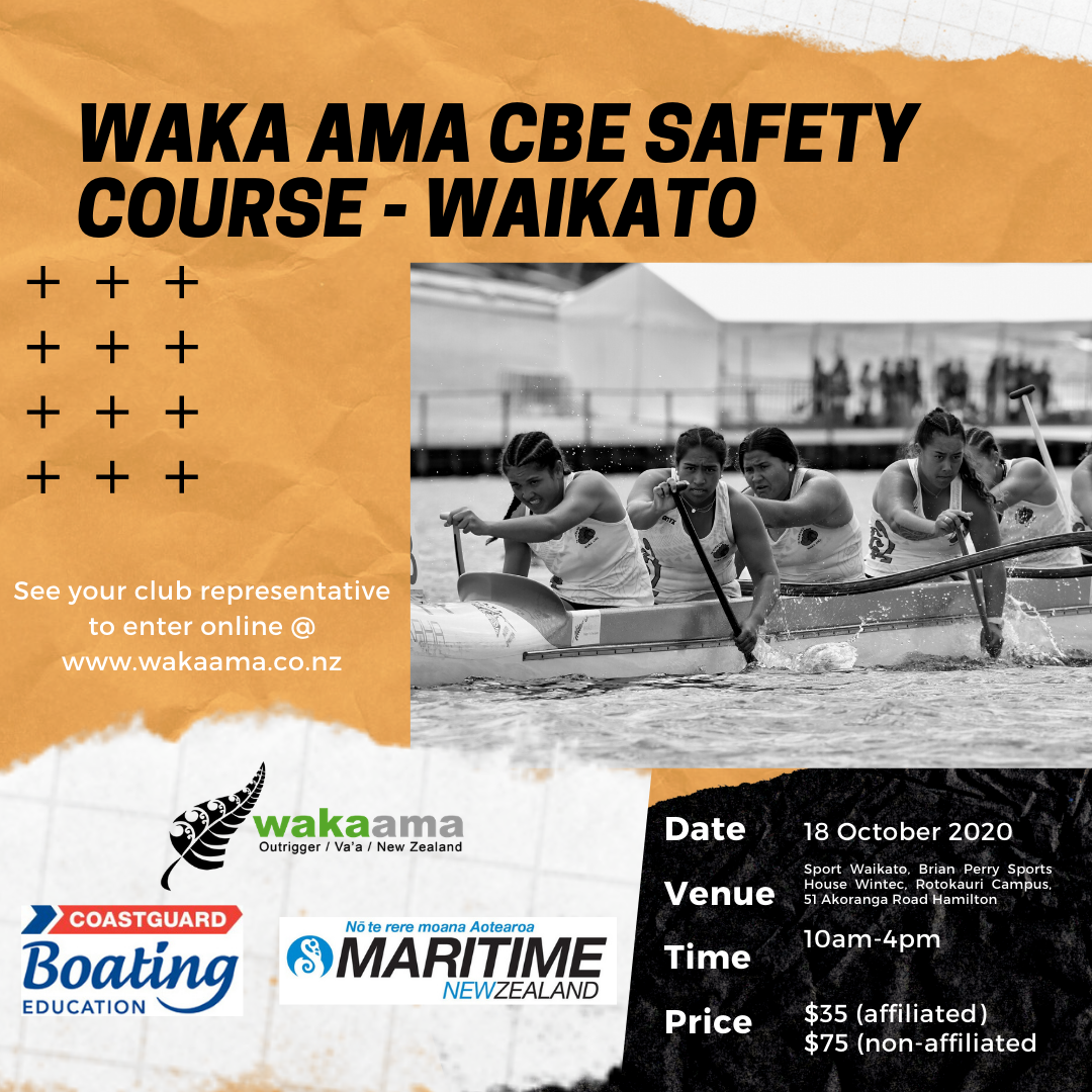 Waka Ama CBE Safety Course (Waikato)